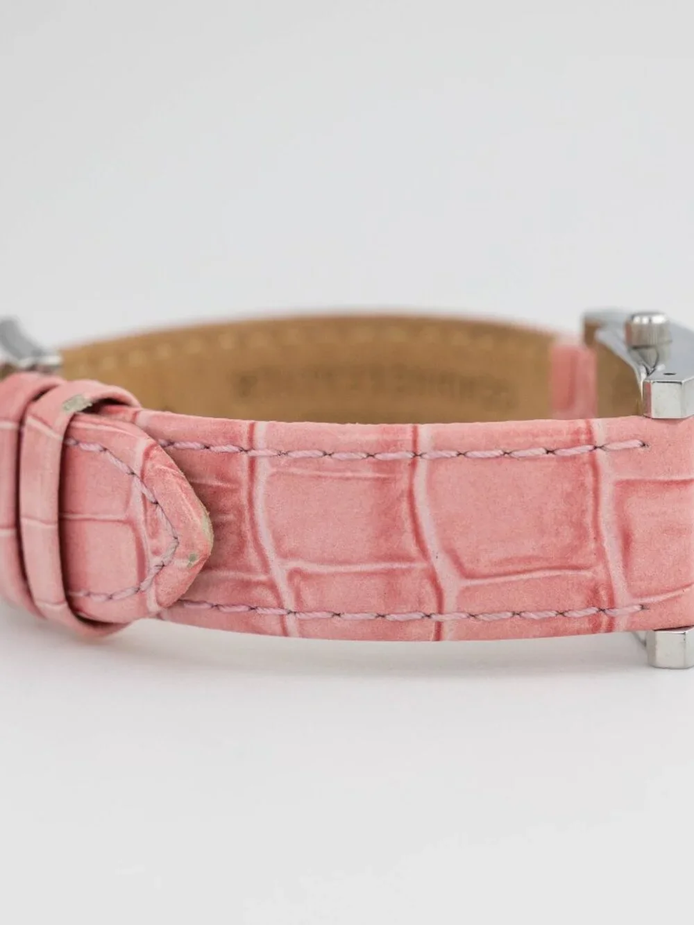 Fossil F2 ES-9901 Crystal Pave Leather Quartz Analog Women's Watch New Battery